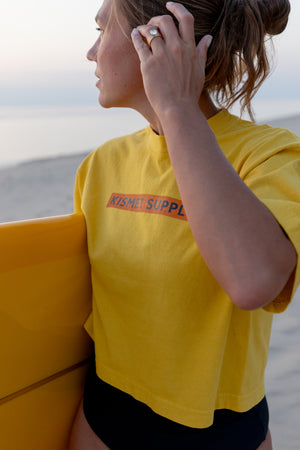 Sunny Yellow Crop Top