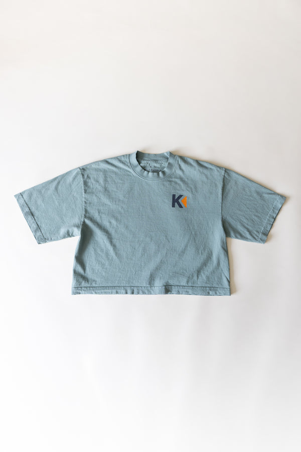 Pacific Coast Teal Crop Top