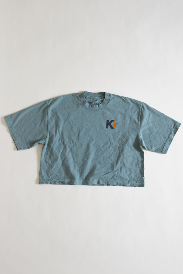 Pacific Coast Teal Crop Top